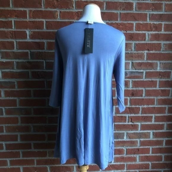 Lightweight Jersey‎ Knit Dress Tunic 3/4 Sleeve - Picture 5 of 5